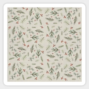 Christmas Tree Pattern - Light Theme Sticker